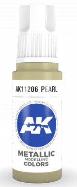 AK Interactive 11206 Pearl Metallic 3G Acrylic Paint 17ml Bottle
