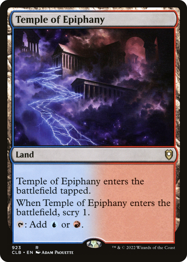 Temple of Epiphany (CLB-923) - Commander Legends: Battle for Baldur's Gate