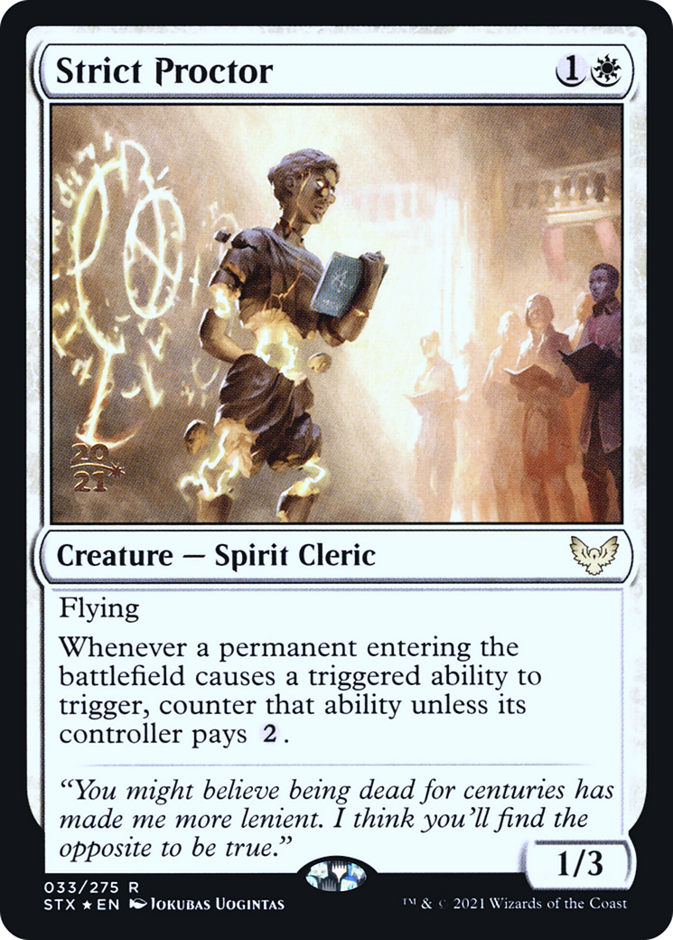 Strict Proctor (PRE-33S) - Strixhaven: School of Mages Promos Foil