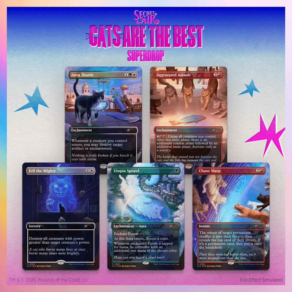 Secret Lair Drop: Cats of Chaos - Traditional Foil Edition [SLD]