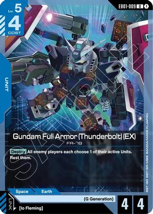 Gundam Full Armor (Thunderbolt) (EX) (EB01-009) - Eternal Nexus