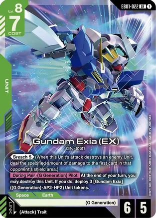 Gundam Exia (EX) (EB01-022) - Eternal Nexus Holofoil