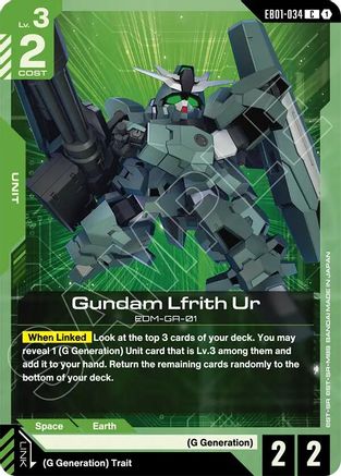Gundam Lfrith Ur (EB01-034) - Eternal Nexus