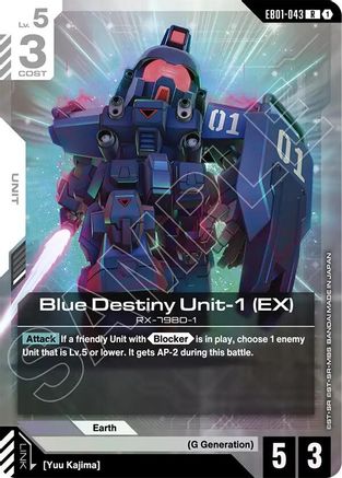 Blue Destiny Unit-1 (EX) (EB01-043) - Eternal Nexus Holofoil