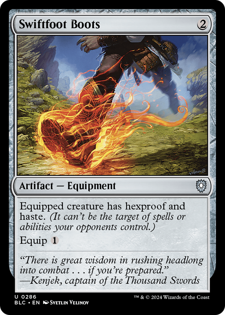 Swiftfoot Boots (BLC-286) - Bloomburrow Commander