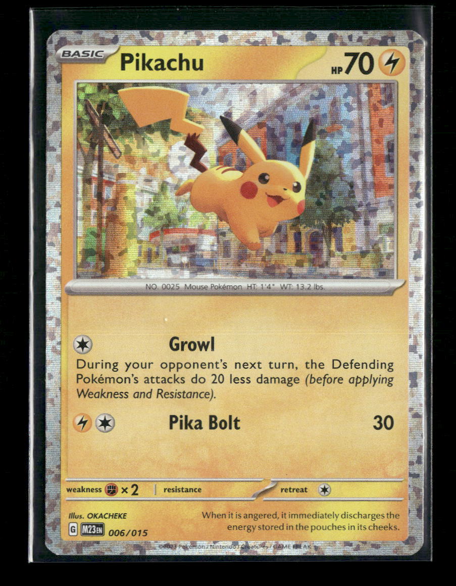 McDonald's Promos 2023 Pikachu #006/015