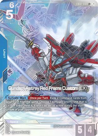 Gundam Astray Red Frame Custom (EX) (LR+) (EB01-001) - Eternal Nexus Holofoil