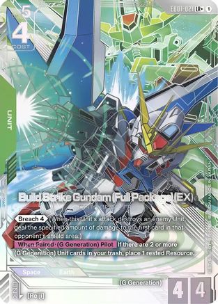 Build Strike Gundam (Full Package) (EX) (LR+) (EB01-021) - Eternal Nexus Holofoil