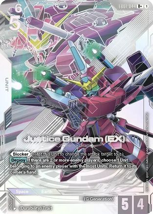 Justice Gundam (EX) (R+) (EB01-044) - Eternal Nexus Holofoil