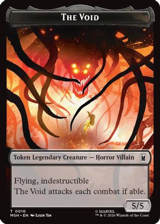 The Void // Squirrel Double-Sided Token (MSH-010/014) - Marvel Super Heroes
