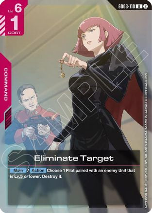 Eliminate Target (Store Tournament Participation Pack 05) (GD03-110) - Gundam Promotional Cards Holofoil