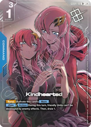 Kindhearted (Store Tournament Winner Pack 05) (GD04-101) - Gundam Promotional Cards Holofoil