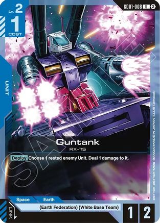 Guntank (GD01-008) - Deck Build Box Freedom Ascension