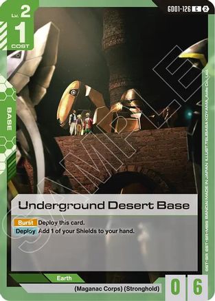 Underground Desert Base (GD01-126) - Deck Build Box Freedom Ascension