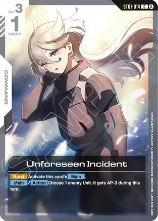 Unforeseen Incident (ST01-014) - Deck Build Box Freedom Ascension