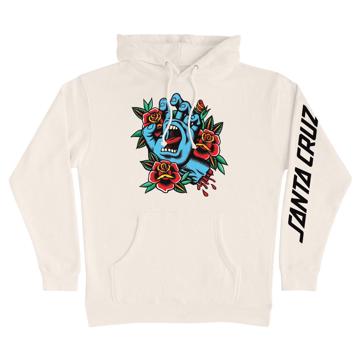 Santa Cruz Screaming Flash Front Hooded Sweatshirt