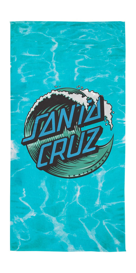 Santa Cruz Wave Dot 32 1/2" X 64" Beach Towel