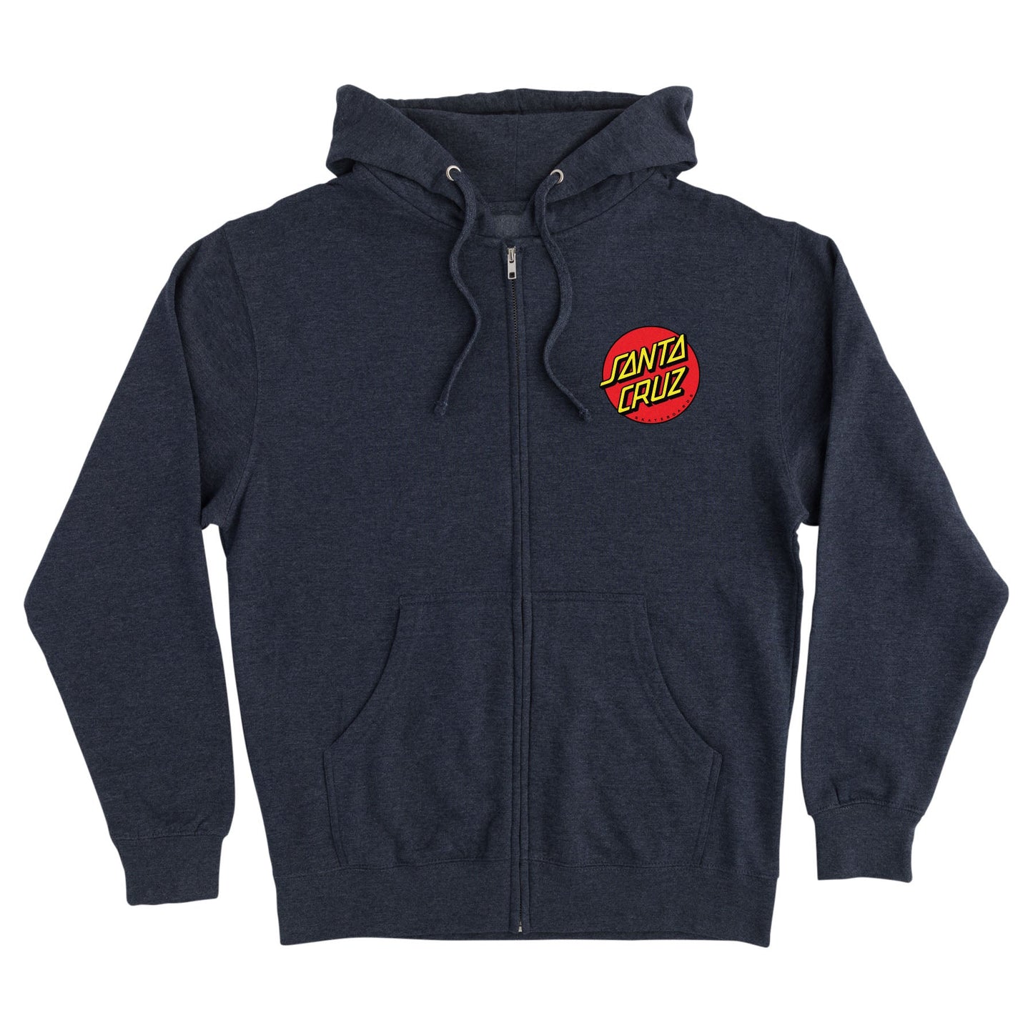 Santa Cruz Classic Dot Zip Up Heavyweight Hooded Sweatshirt