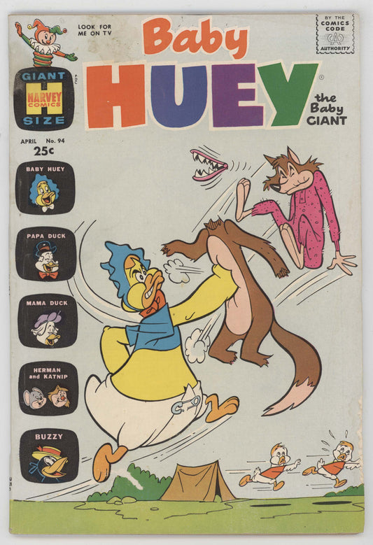 Baby Huey The Baby Giant 94 Harvey 1971 VG FN Wolf Punch Out Camping