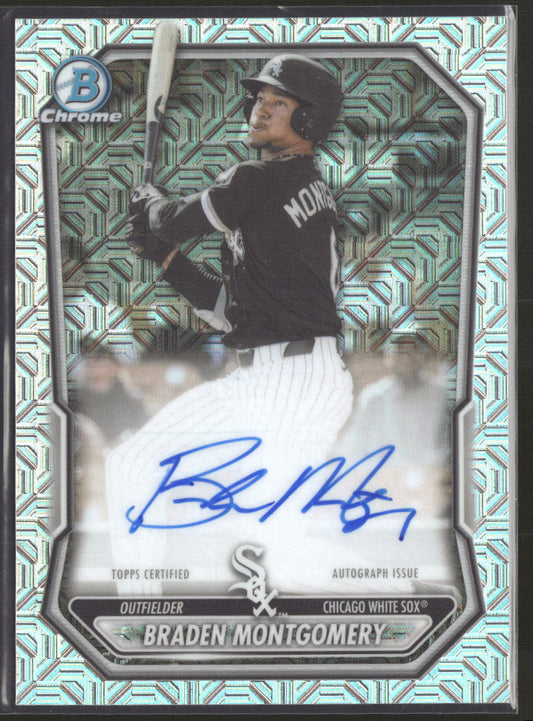 2026 Bowman Chrome Autographs Mojo Refractors Braden Montgomery AU #BMA-BM