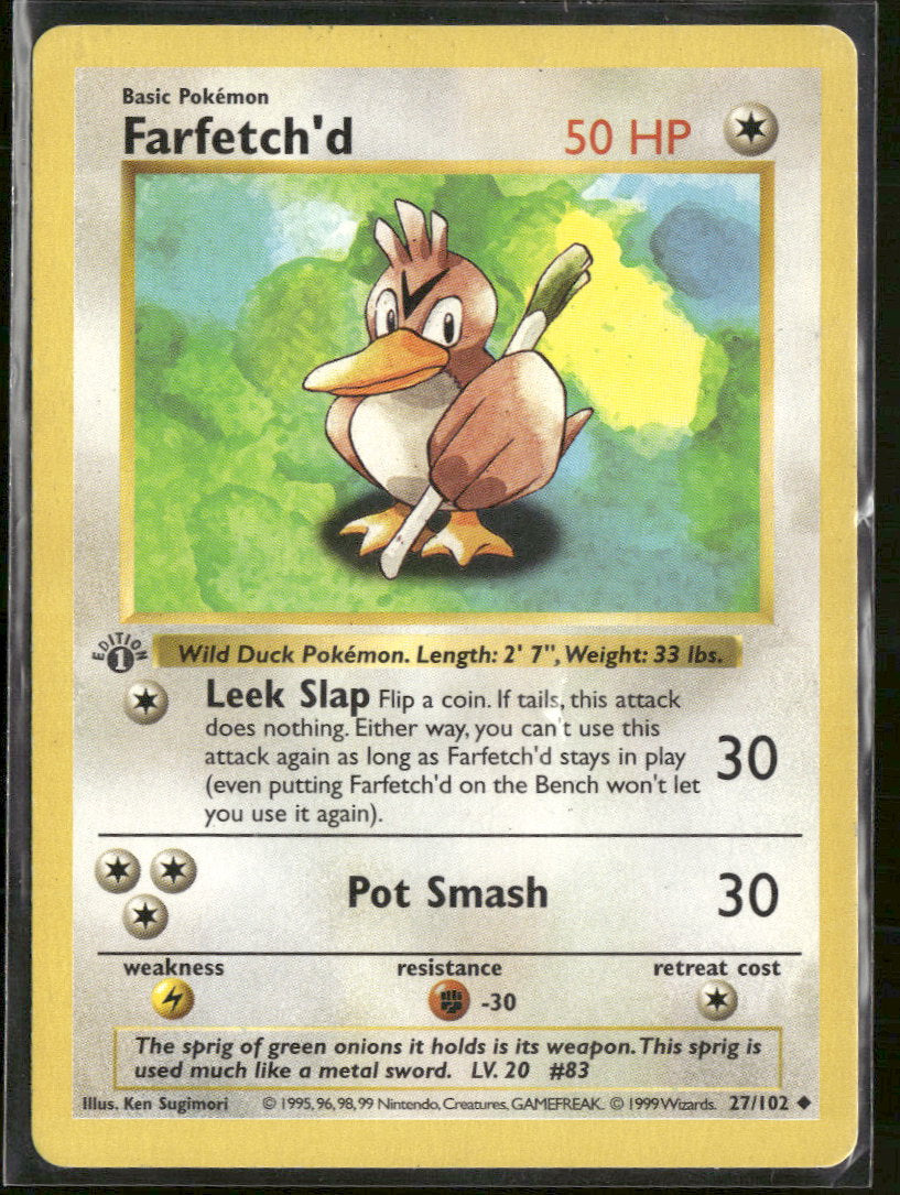 Base Set (Shadowless) Farfetch'd #027/102