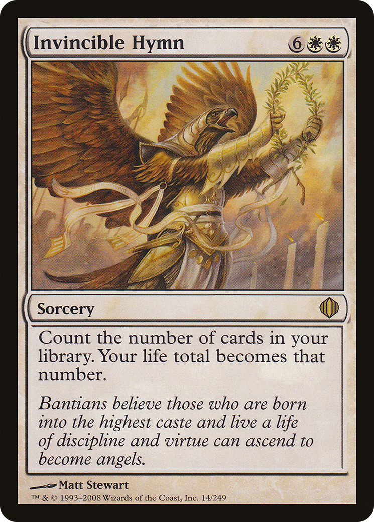 Invincible Hymn (ALA-014) - Shards of Alara Foil