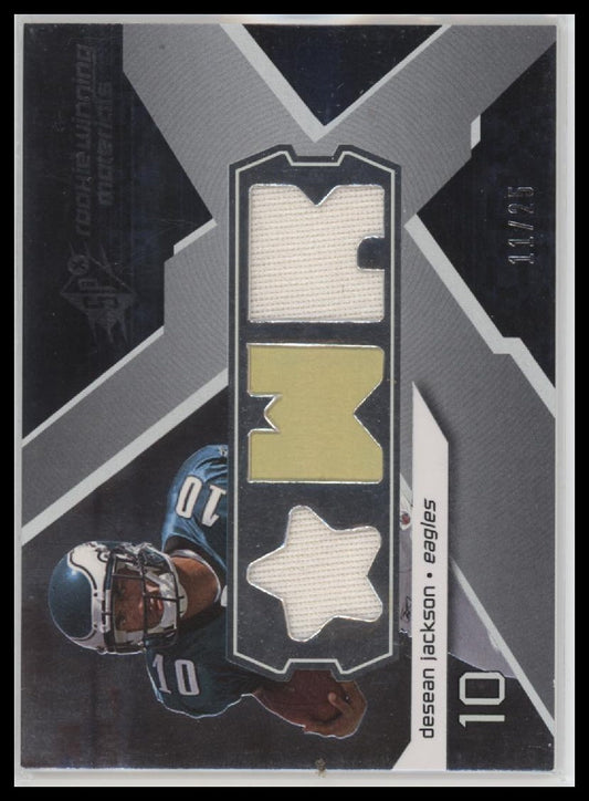 2008 SPx Rookie Materials AFC/NFC Dual DeSean Jackson #RM-DJ /125