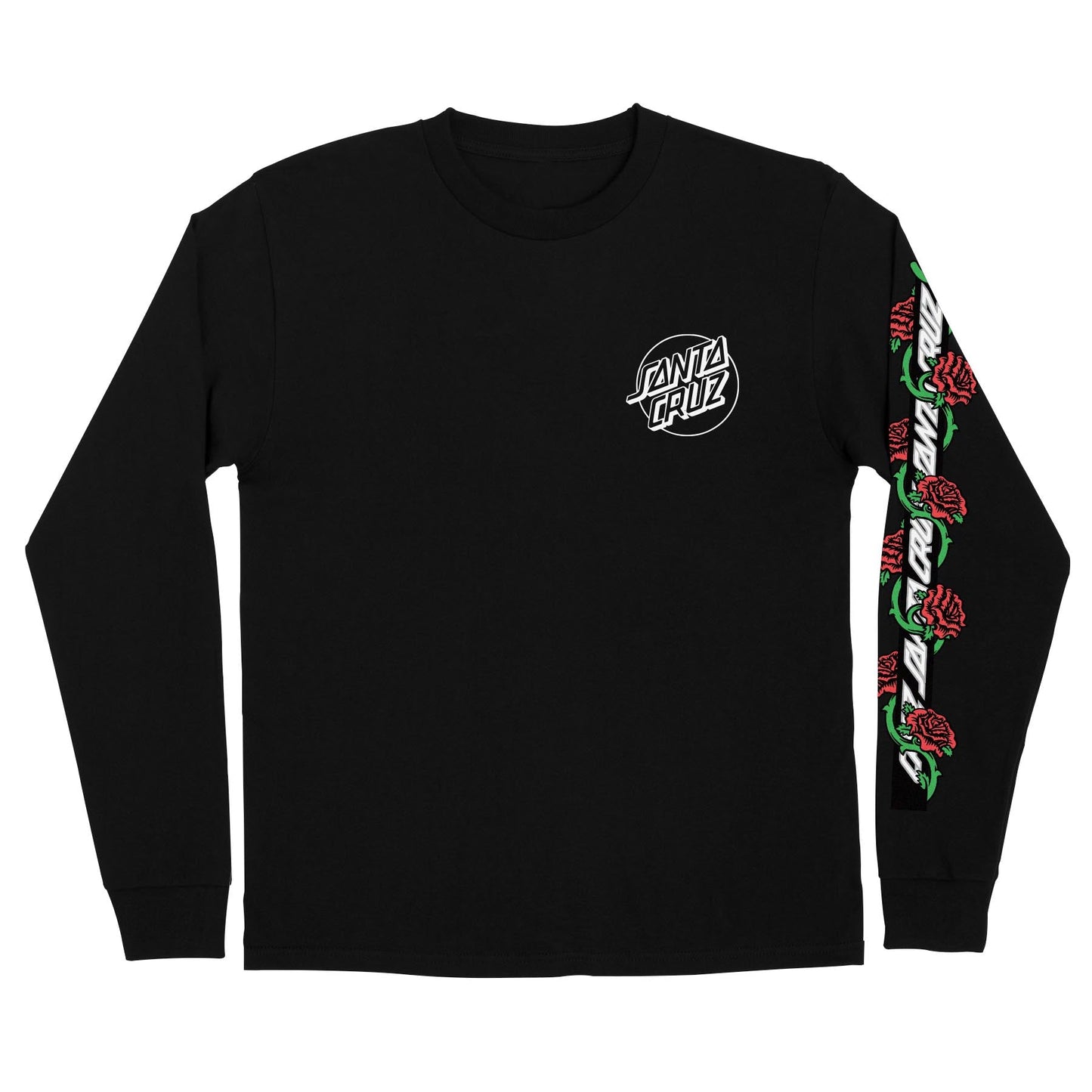 Santa Cruz Dressen Roses Vine Opus L/S Men's T-Shirt