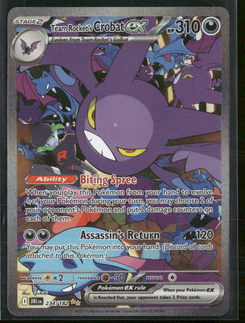 SV10: Destined Rivals Team Rocket's Crobat ex #234/182