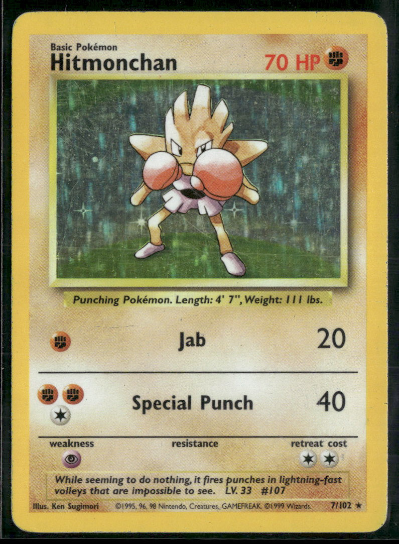 Base Set Hitmonchan #007/102