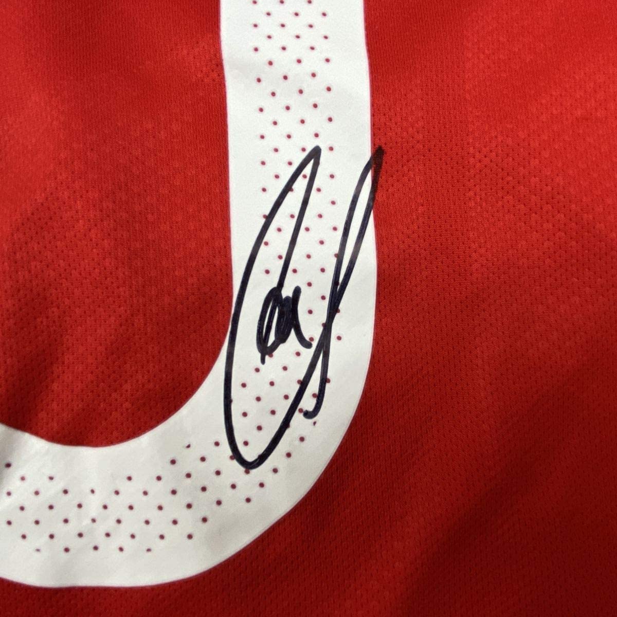 Autographed/Signed Christian Pulisic United States USA Red Soccer Jersey Beckett BAS COA