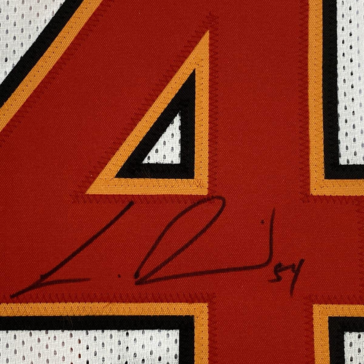 Autographed/Signed Lavonte David Tampa Bay White Football Jersey JSA COA