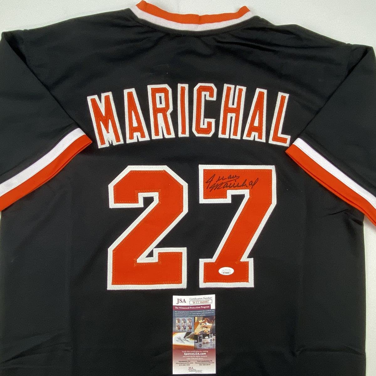 Autographed/Signed Juan Marichal San Francisco Black Baseball Jersey JSA COA