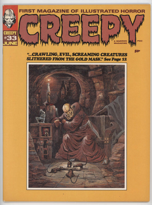 Creepy Magazine 33 Warren 1970 NM- 9.2 Rats Pat Boyette