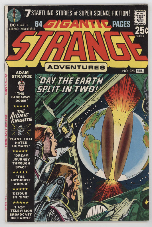 Strange Adventures 228 DC 1971 FN VF Neal Adams Adam Strange Earth Destroyed