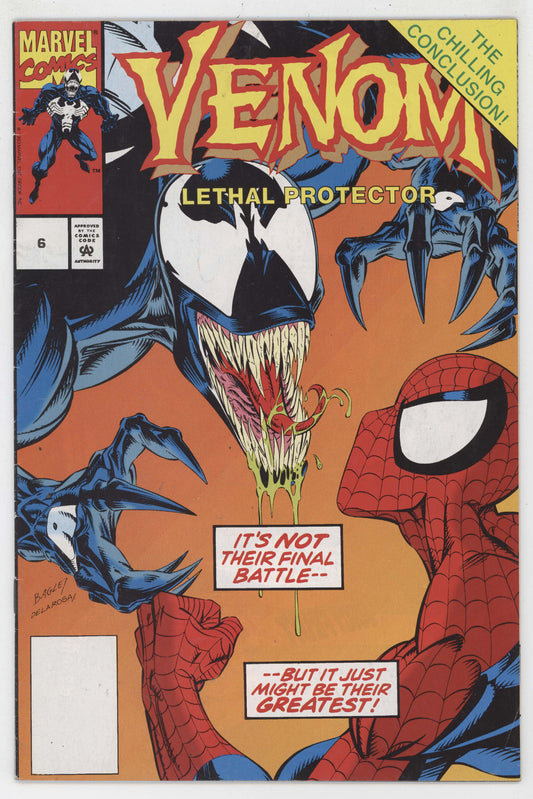 Venom Lethal Protector 6 Marvel 2000 FN Spider-Man Marvel Legends Reprint
