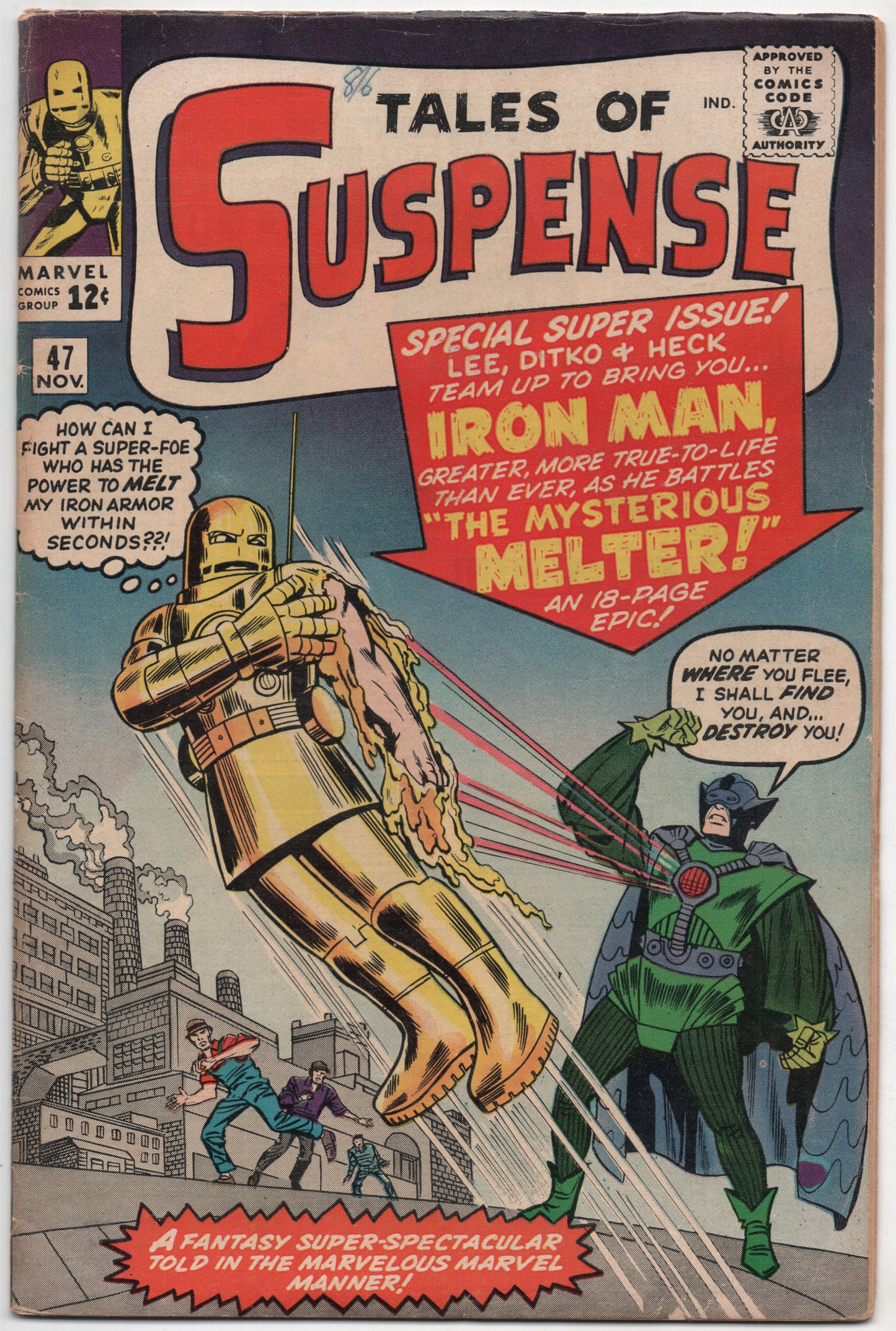 Tales Of Suspense 47 Marvel 1963 VG FN Stan Lee Steve Ditko Jack Kirby 1st Melter