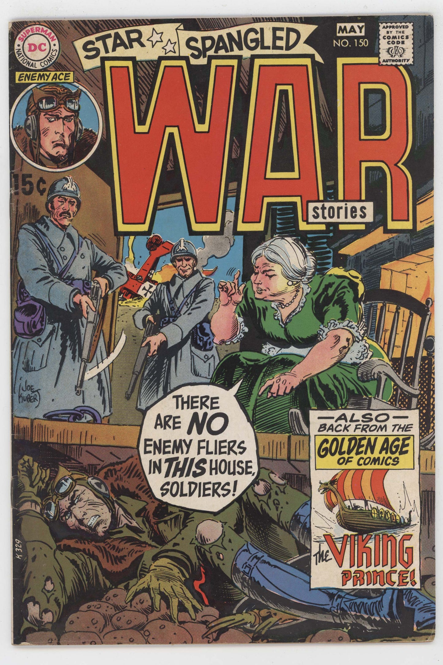 Star Spangled War Stories 150 DC 1970 FN VF Joe Kubert Enemy Ace Viking Prince