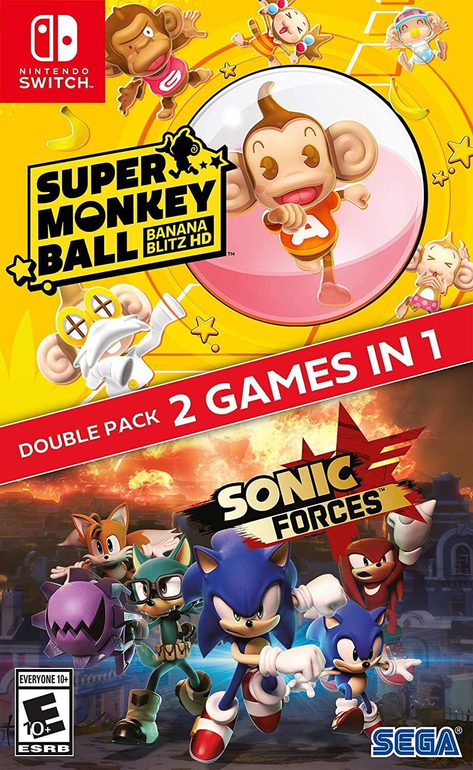 Sonic Forces / Super Monkey Ball: Banana Blitz HD Double Pack (Nintendo Switch)