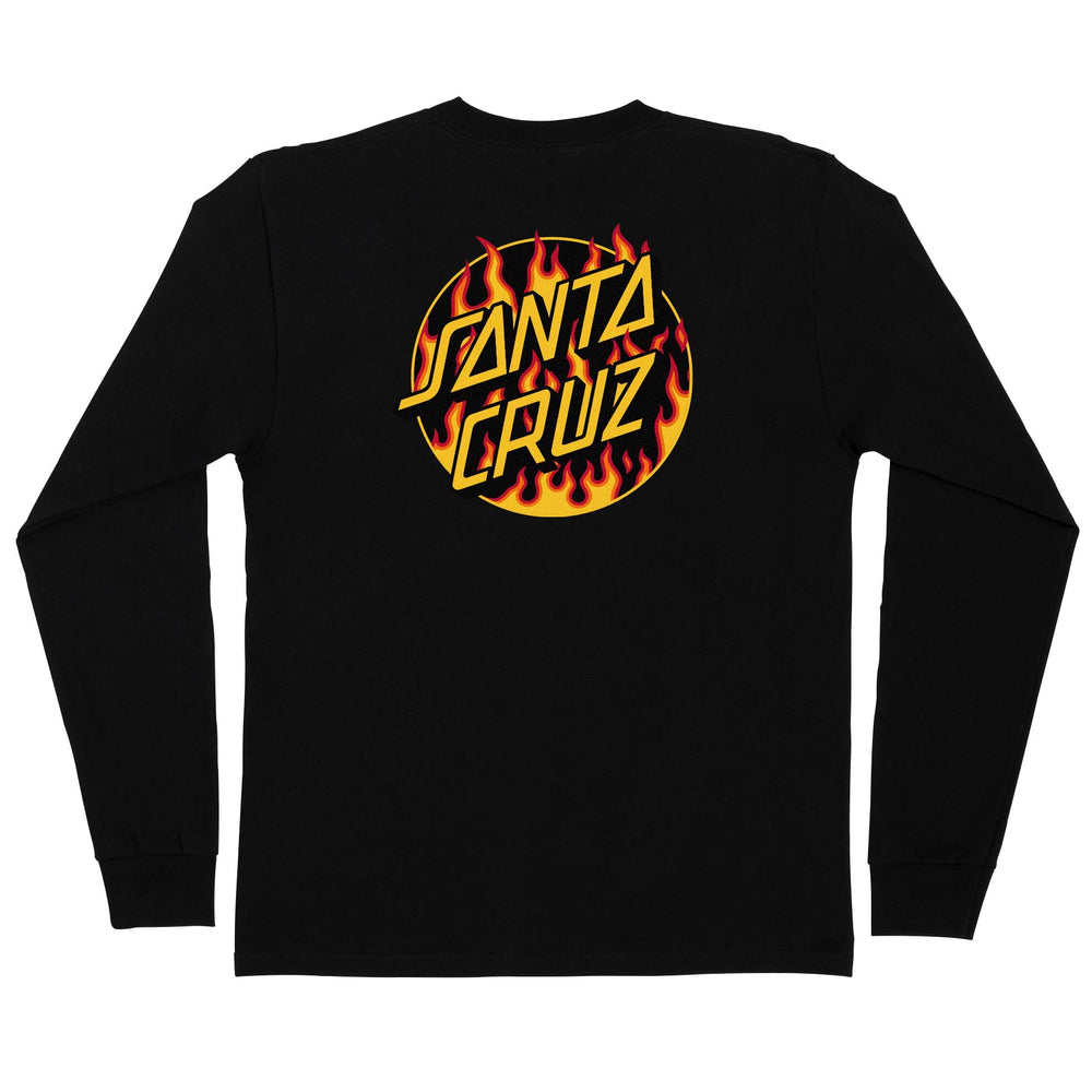 Santa Cruz x Thrasher Flame Dot Long Sleeve T-Shirt