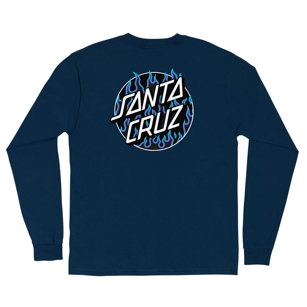 Santa Cruz x Thrasher Flame Dot Long Sleeve T-Shirt