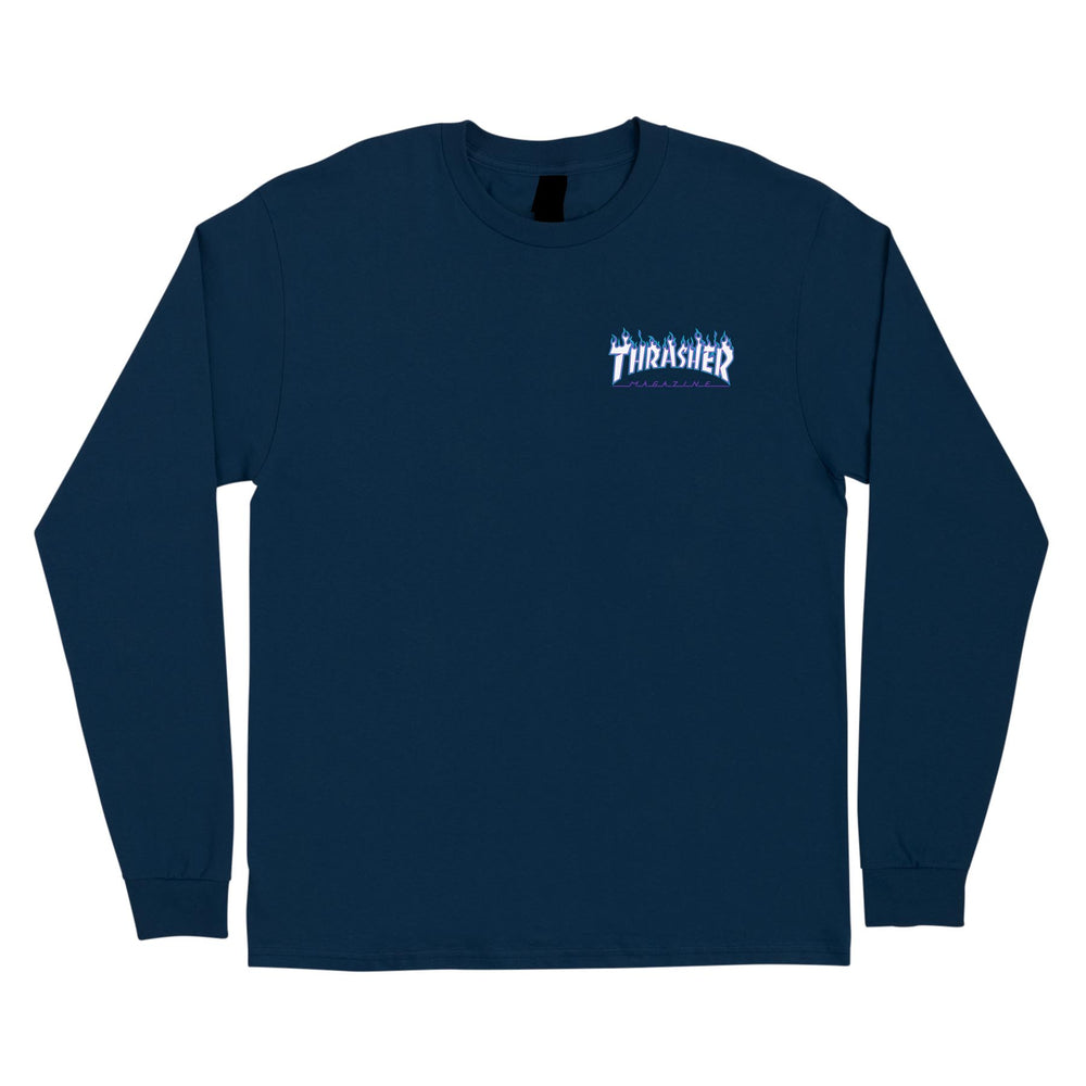 Santa Cruz x Thrasher Flame Dot Long Sleeve T-Shirt