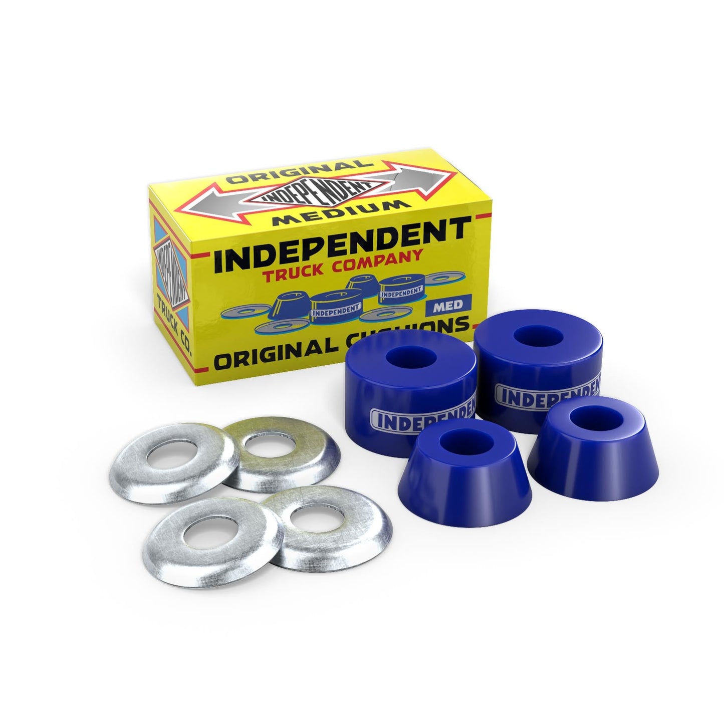 INDEPENDENT ORIGINAL CUSHIONS MEDIUM 92A BLUE SKATEBOARD TRUCK BUSHINGS