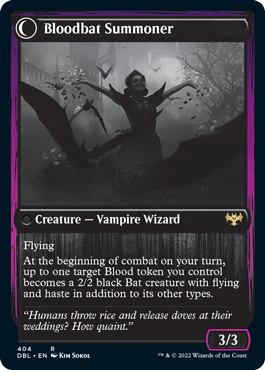 Voldaren Bloodcaster // Bloodbat Summoner (DBL-404) - Innistrad: Double Feature: (Double Faced Transform) Foil