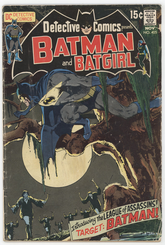 Batman Detective Comics 405 DC 1970 VG Neal Adams 1st League Of Assassins Batgirl