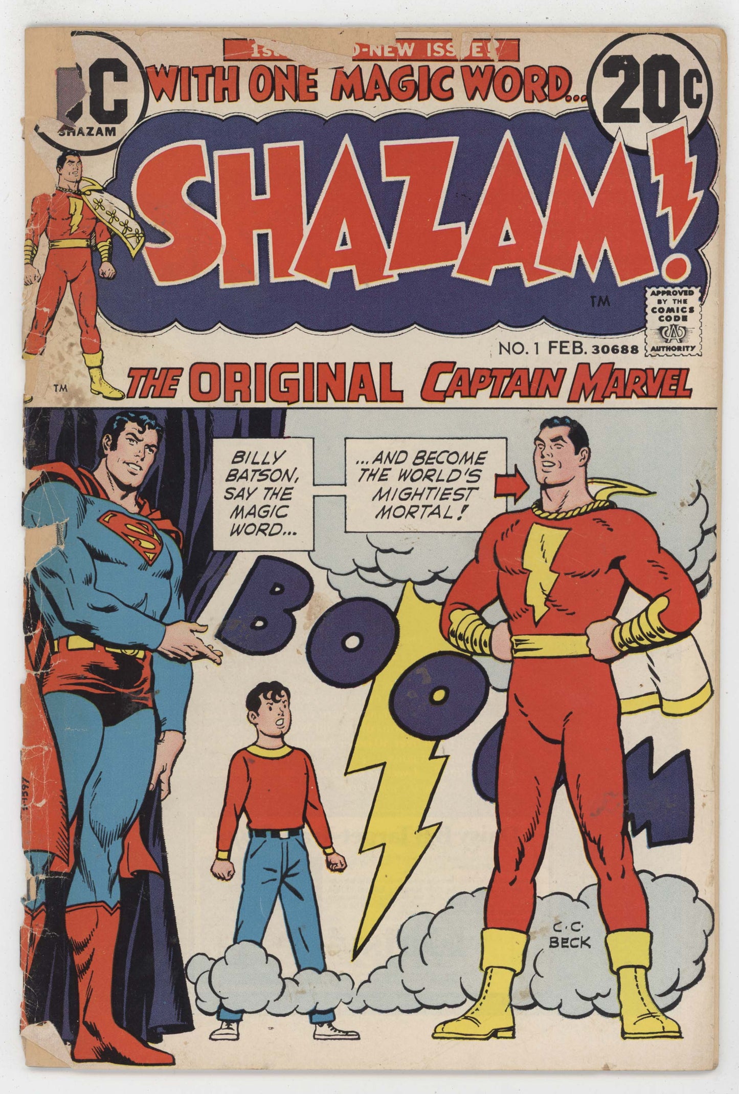 Shazam 1 DC 1973 FR Superman Captain Marvel CC Beck