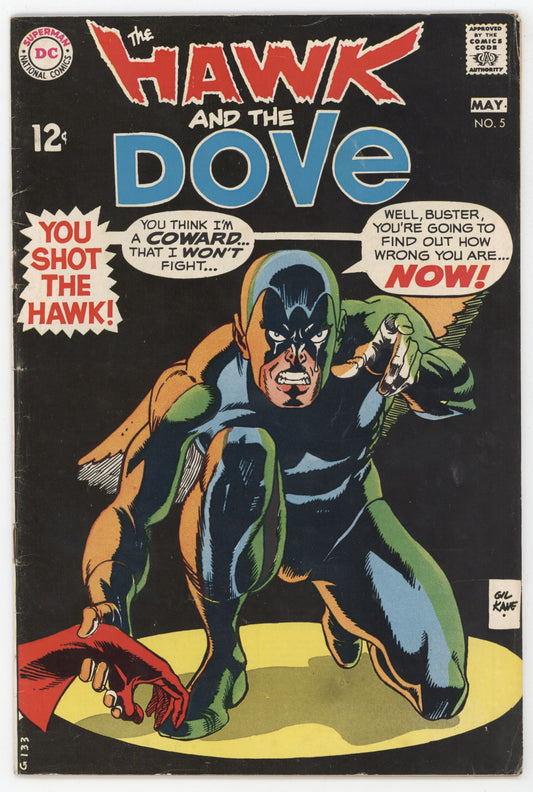 Hawk And The Dove 5 DC 1969 FN VF Gil Kane Wally Wood