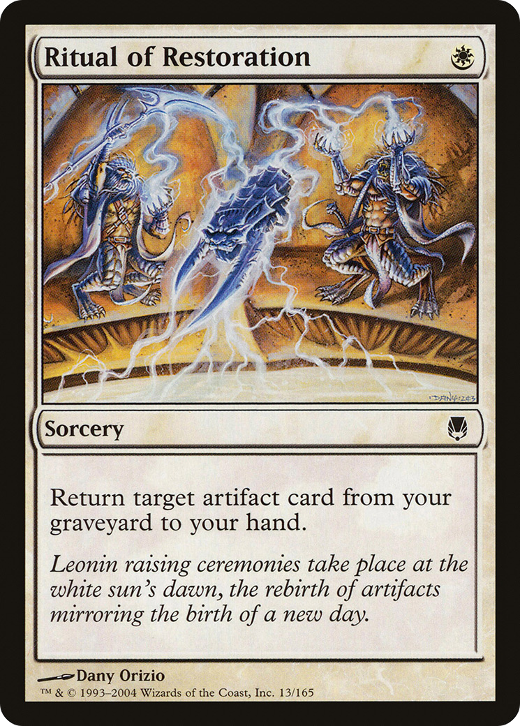 Ritual of Restoration (DST-013) - Darksteel