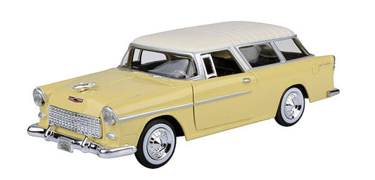 Motormax 73248AC-LY 1/24 Scale 1955 Chevrolet Bel Air Nomad