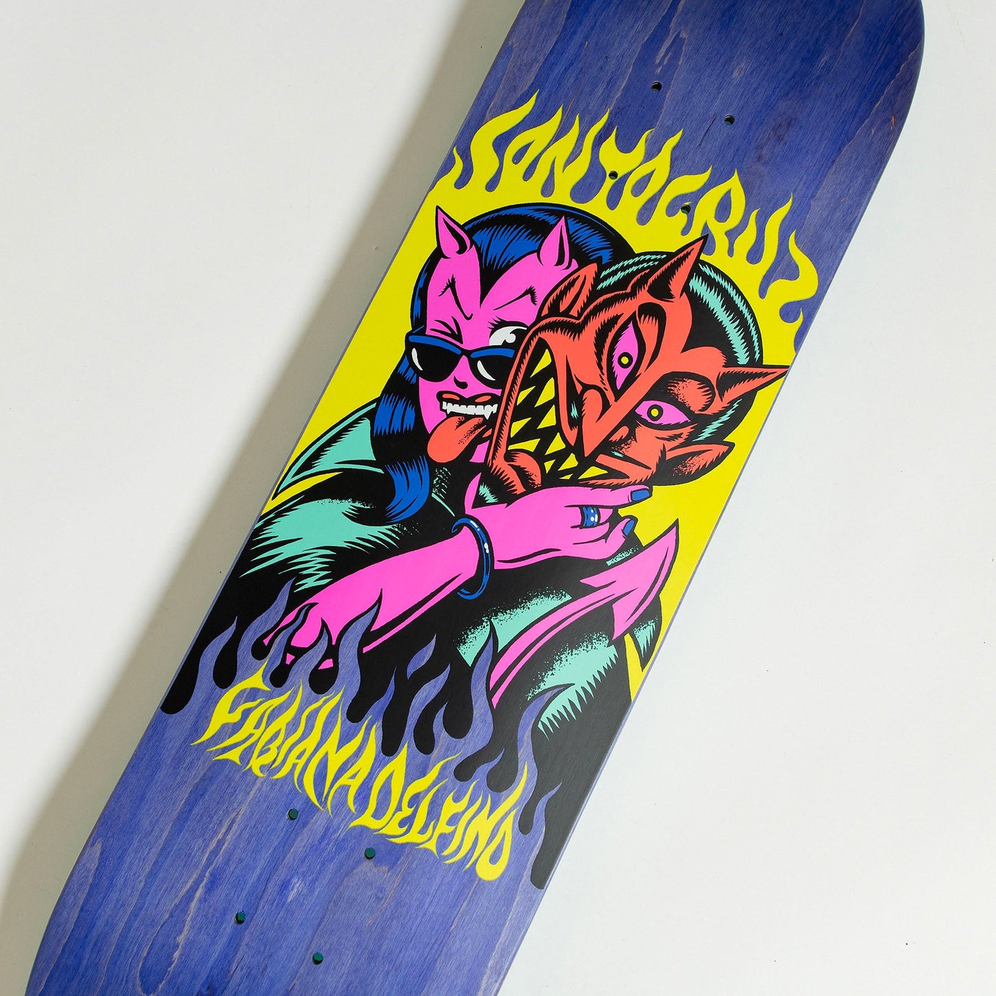 Santa Cruz Delfino Devil 8.25" VX Skateboard Deck